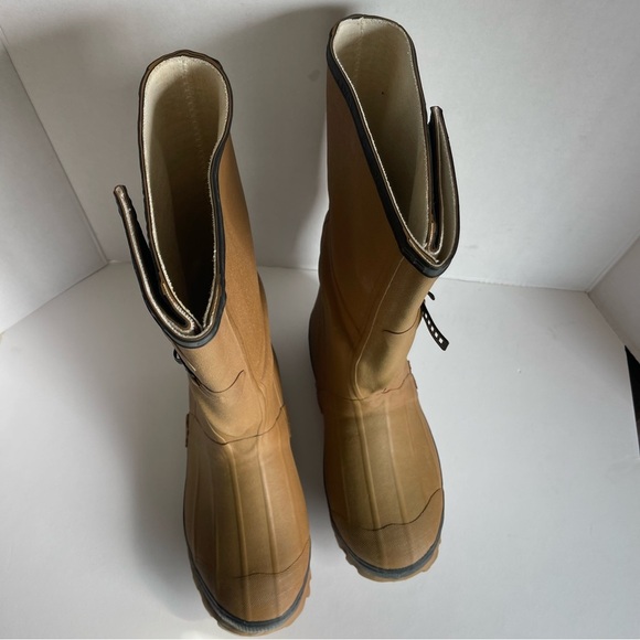 Servus Mens Size 11 Steel Shank Work Hunting Insulated 16" Rubber 2 Buckle Boot - Picture 4 of 10